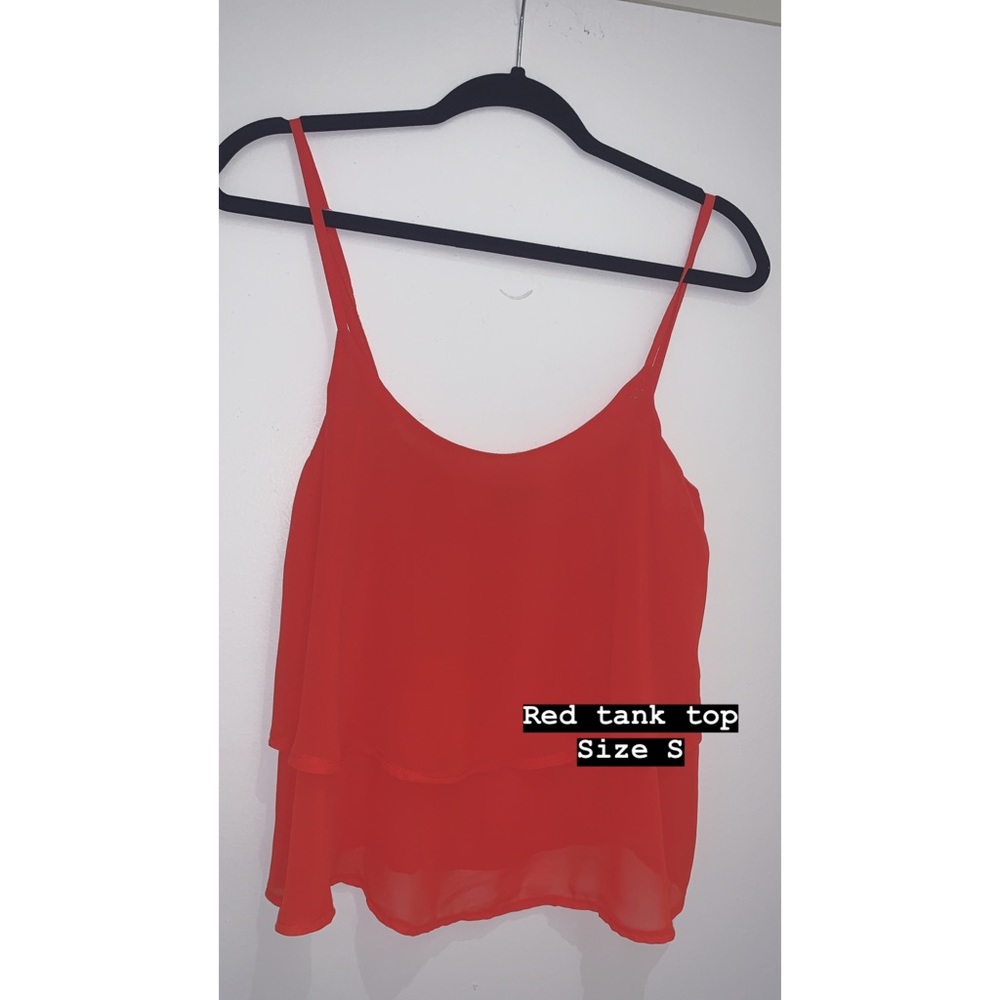 Chiffon layered blouse tank